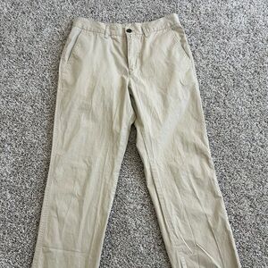 Lacoste Men’s Chino Pants Khaki Tan Cotton Straight Leg Size 32x32 Classic Fit